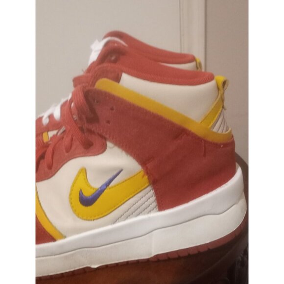 Nike Dunk High Up Cinnabar Red Gold Sneakers Shoes DH3718-600 Women’s Size 9.5 - Picture 10 of 13